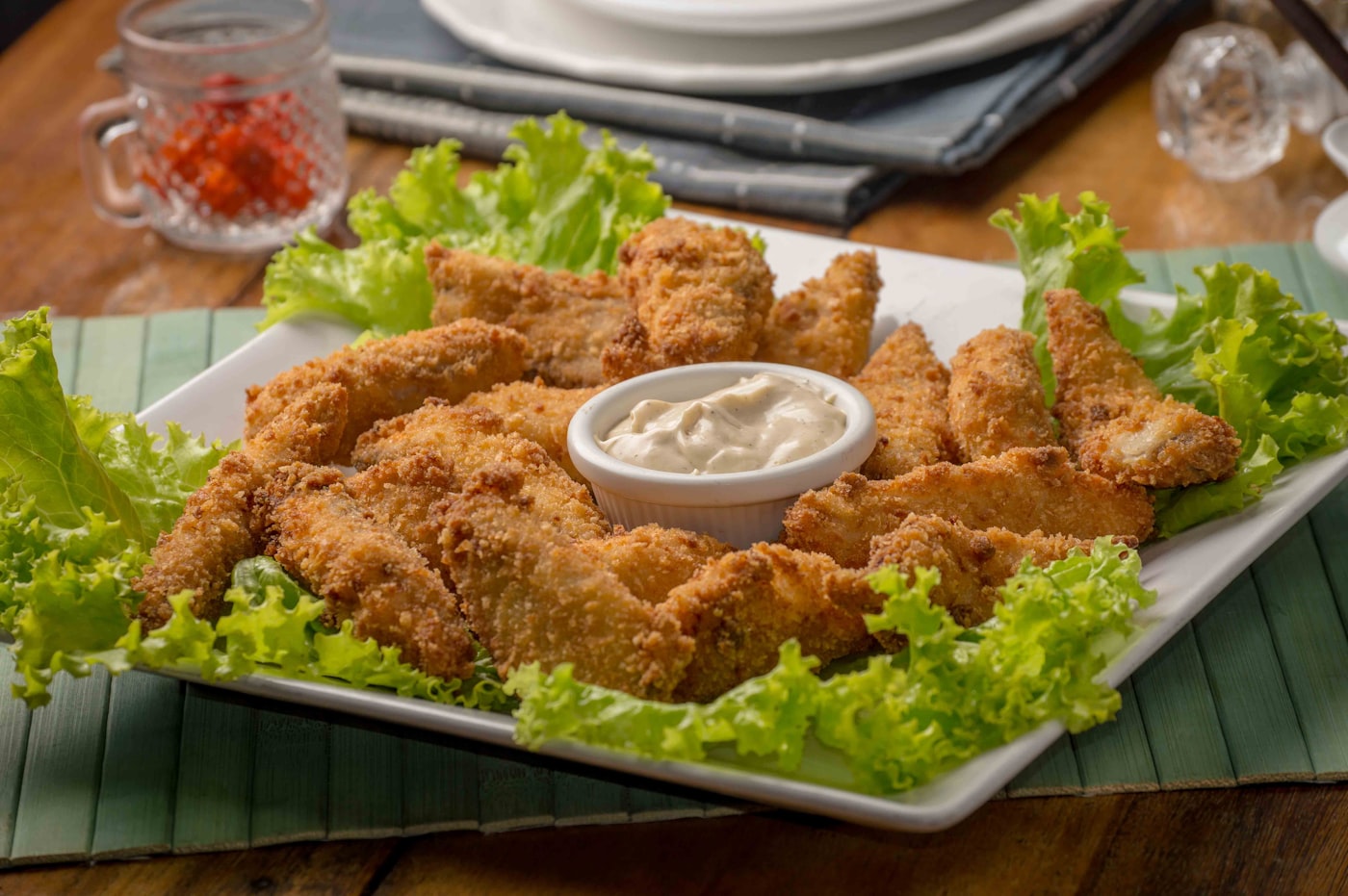 Chicken strips breakfast